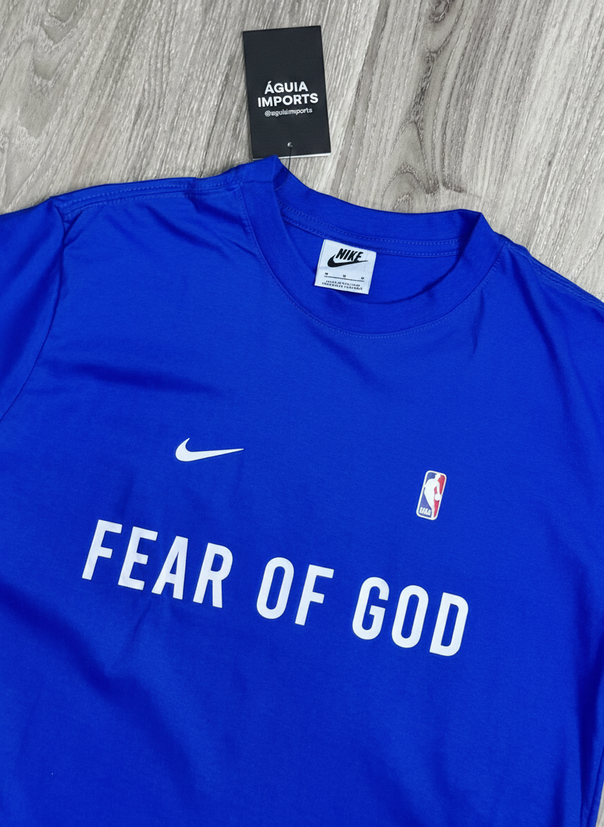 CAMISETA NK NEW NBA FEAR OF GOD - AZUL ROYAL