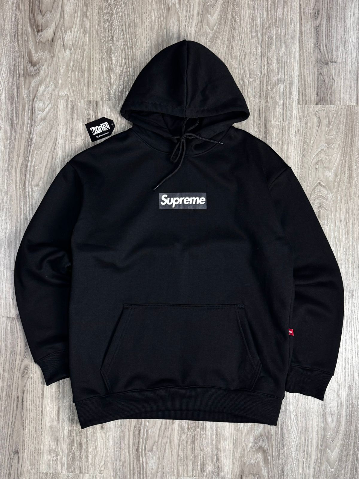MOLETOM CANGURU SUP BOX - PRETO