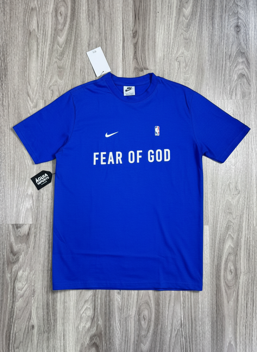 CAMISETA NK NEW NBA FEAR OF GOD - AZUL ROYAL