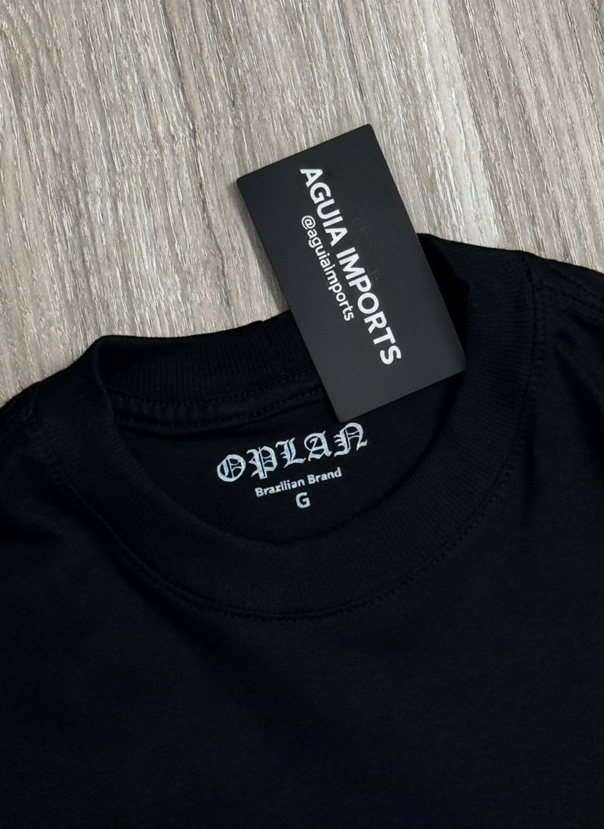 CAMISETA OVERSIZED OPLAN LEGENDS - PRETA